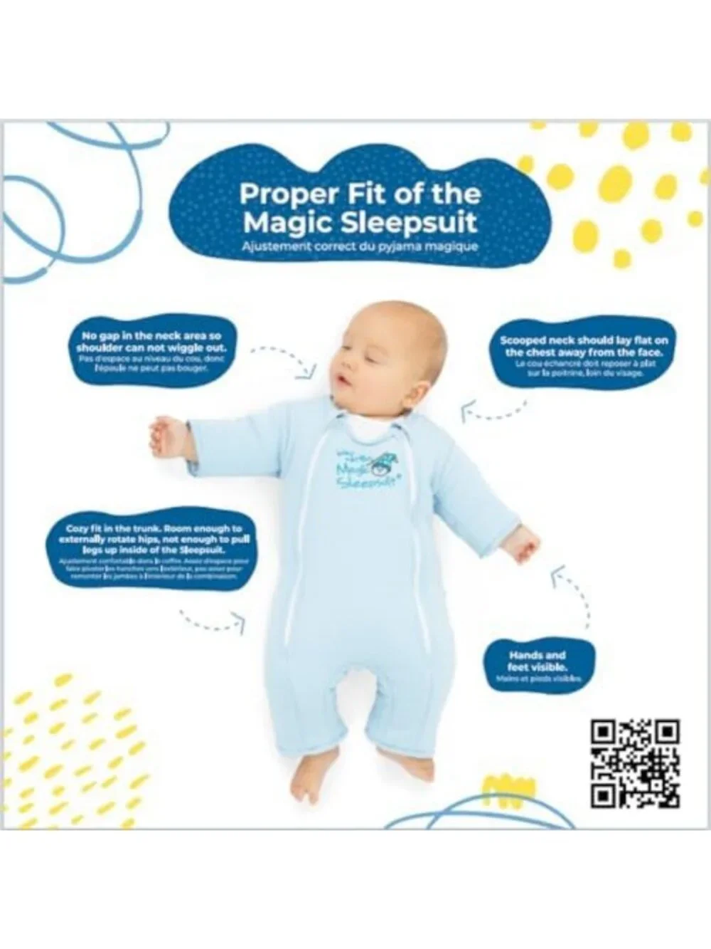 Cozy Cotton Baby Sleepsuit - Soft Swaddle Transition for Better Sleep & Comfort
